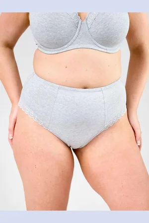 Oola Lingerie Womens Super Soft Cotton High Waist Support Knicker - - 22-24