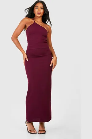 Boohoo Womens Asymmetric Top & Column Maxi Skirt - - 16