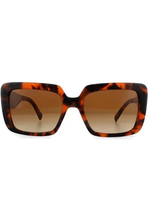 VERSACE Womens Square Havana Gradient Sunglasses - One Size