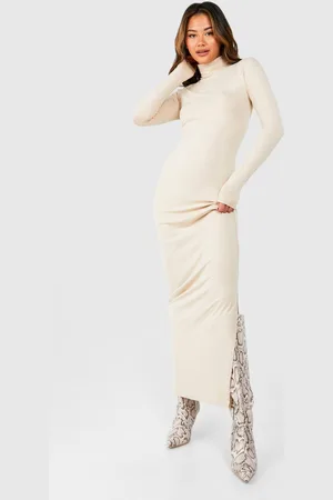 Boohoo Womens Premium Super Soft Roll Neck Bodycon Maxi Dress - - 18