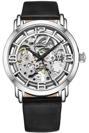 Stuhrling Womens Winchester Automatic Skeleton Watch with Satin Twill Strap - - One Size