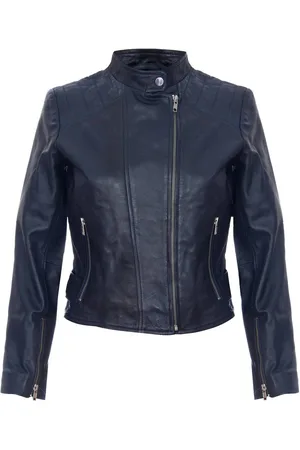 Infinity Womens Leather Biker Jacket-Celaya - - 10