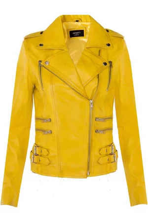 Infinity Womens Leather Brando Biker Jacket-Loddon - - 18
