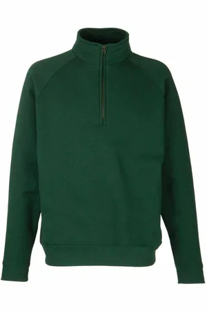Fruit Of The Loom Zip Neck Sweatshirt - - XXL