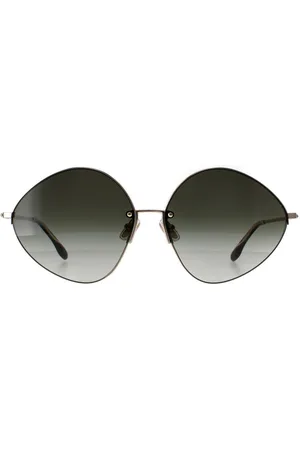 Victoria Beckham Womens Oval Gold Sage Green Gradient VB220S - - One Size