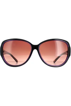 Ted Baker Womens Oval Purple Brown Gradient TB1394 Shay - One Size