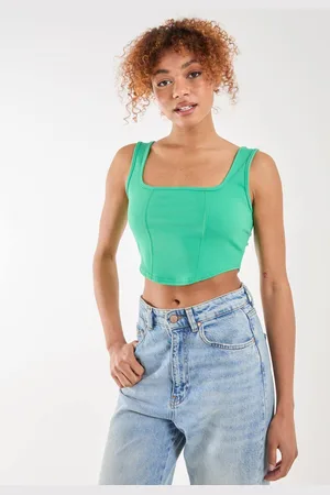 Pink Vanilla Womens Corset Vest Top - - L