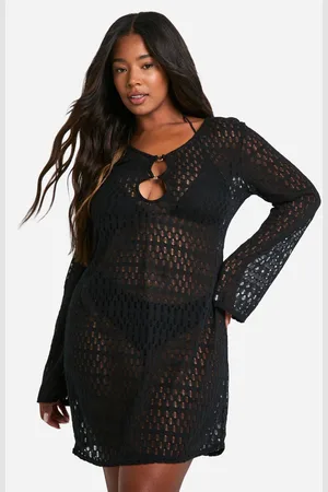 Boohoo Womens Plus O-ring Detail Beach Dress - - 18