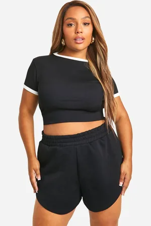 Boohoo Womens Plus Lounge Ringer T Shirt - - 18