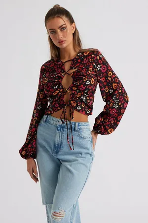 Urban Bliss Womens Indigo Cut Out Top - - 10