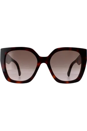 Gucci Womens Square Havana Crystal Gradient GG1300S - One Size