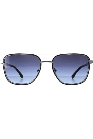 Lacoste Rectangle Matte Silver Havana Blue Gradient L245S - - One Size