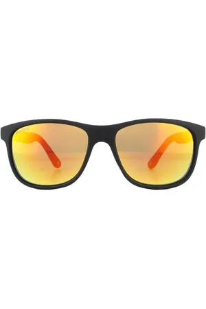 Montana Rectangle Red Sunglasses - One Size