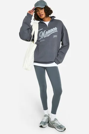 Boohoo Womens Tall Monaco Half Zip Legging Tracksuit - - XS