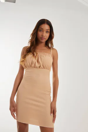 Pink Vanilla Womens Crinkle Strappy Mini Dress - - 12