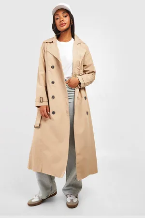 Boohoo Womens Belted Trench Coat - - 16