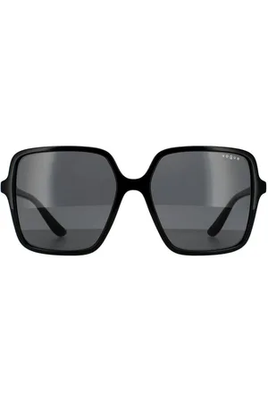 vogue Womens Square Dark Grey Sunglasses - One Size