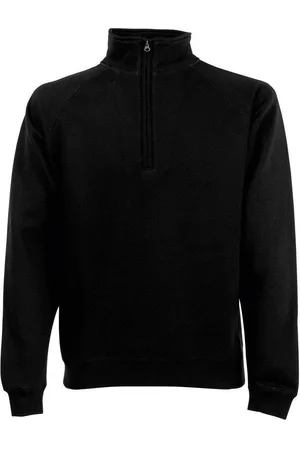 Fruit Of The Loom Zip Neck Sweatshirt - - XL
