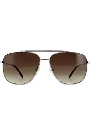 Lacoste Aviator Gold Green Sunglasses - - One Size
