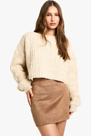 Boohoo Womens Suede Mini Skirt - - 12
