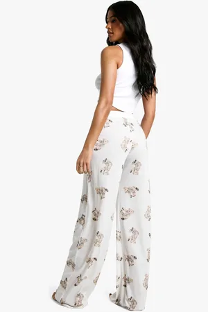 Boohoo Womens Tall Bear Print Pyjama Trousers - - 18