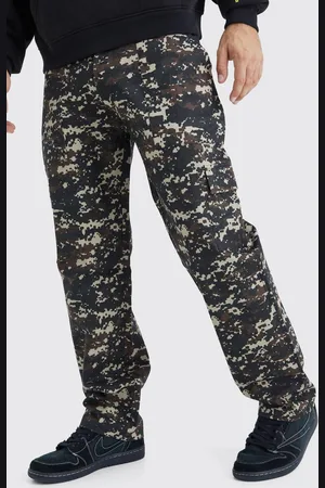 Boohoo Straight Leg Pixelated Camo Trouser - - 28