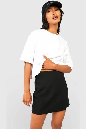 Boohoo Womens Wrap Over Crepe Mini Skirt - - 6