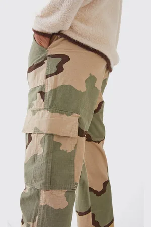Boohoo Straight Leg Camo Trouser - - 28
