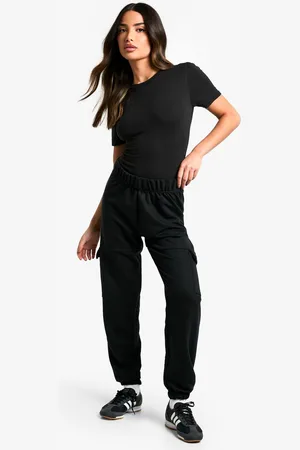Boohoo Womens Petite Cargo Pocket Joggers - - 16