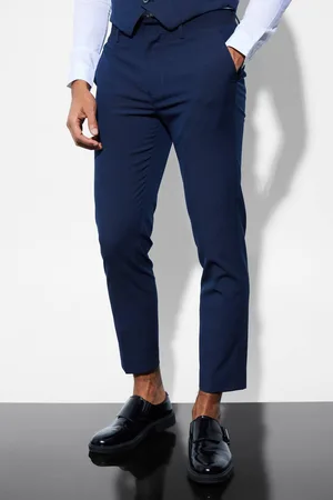 Boohoo Skinny Cropped Suit Trousers - - 36
