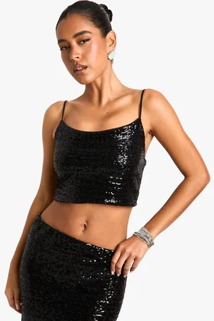 Boohoo Womens Sequin Cami Top - - 16