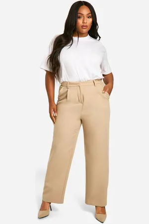 Boohoo Womens Plus Straight Leg Tailored Trouser - - 18