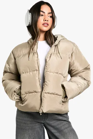 Boohoo Womens Hooded Short Puffer - - 8