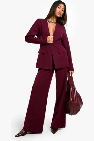 Boohoo Womens Tailored Wide Leg Trouser - - 8