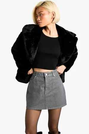 Boohoo Womens Denim Mini Skirt - - 16