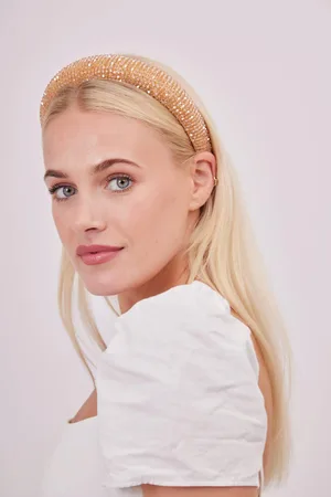 My Accessories Womens Beaded Headband - - One Size