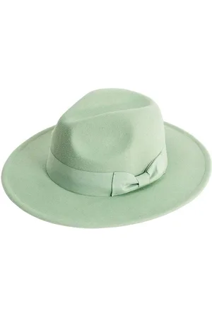 My Accessories Womens Adjustable Fedora Hat with Bow Trim - - One Size