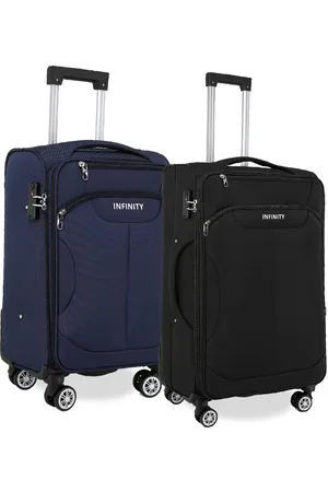 Infinity Soft Cabin Suitcase 36.5 x 23.5 x 58 cm Nylon 900D Suitable Integrated TSA Lock for Easyjet, Ryanair, Wizzair - - One Size