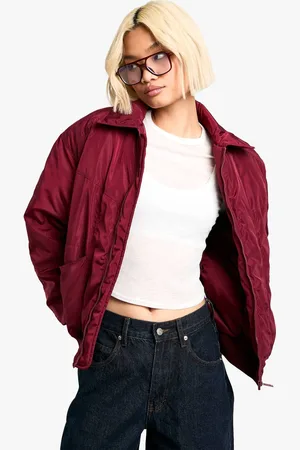 Boohoo Womens Oversized Bomber Jacket - - 12