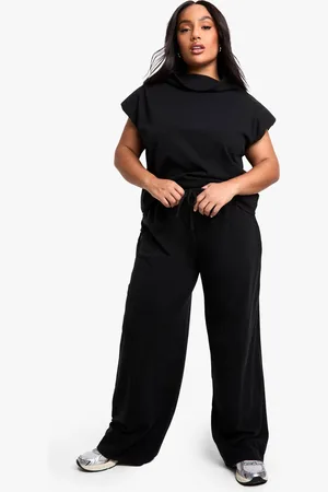Boohoo Womens Plus High Neck Cowl Front Top & Trouser Co - Ord - - 20