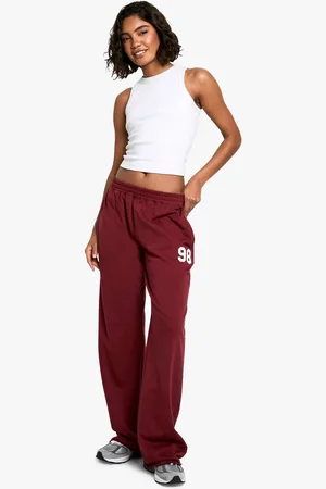 Boohoo Womens Tall 98 Slogan Straight Leg Jogger - - XL