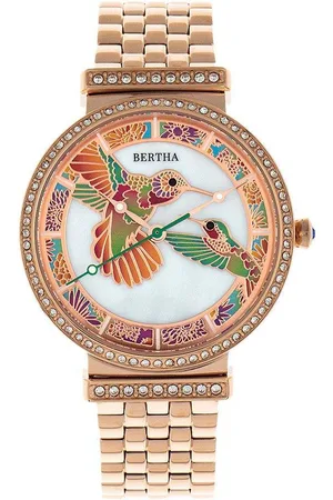 Bertha Womens Emily Mother-Of-Pearl Bracelet Watch - - One Size