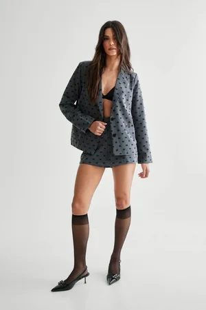NASTY GAL Womens Bow Print Skort - - M