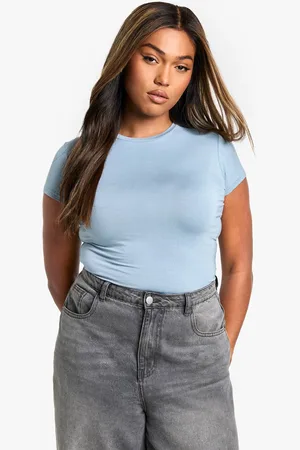 Boohoo Womens Plus Short Sleeve Modal Lounge Tshirt - - 22