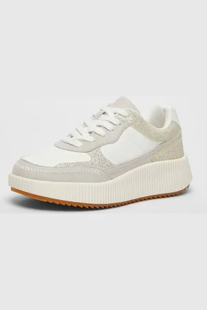 Quiz Womens Glitter Chunky Trainer - 5