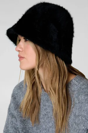 NASTY GAL Womens Fluffy Knitted Bucket Hat - - One Size