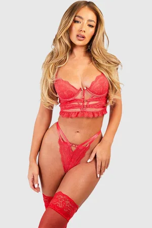 Boohoo Womens Heart Detail Cut Out Corset - - L