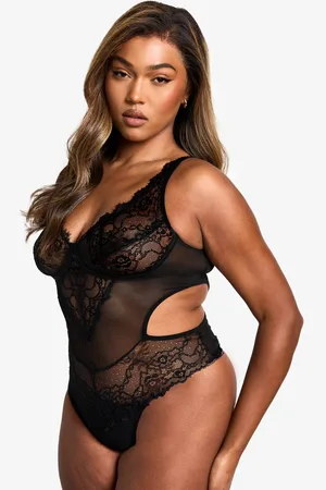 Boohoo Womens Plus Lace Plunge Body - - 22