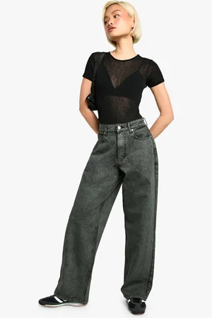 Boohoo Womens Vintage Wash Boyfriend Jean - - 14