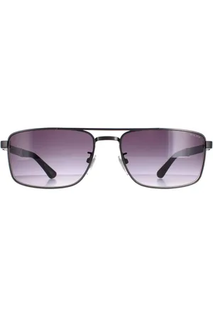 Police Rectangle Smoke Gradient SPLB43 Origins 37 Sunglasses - One Size